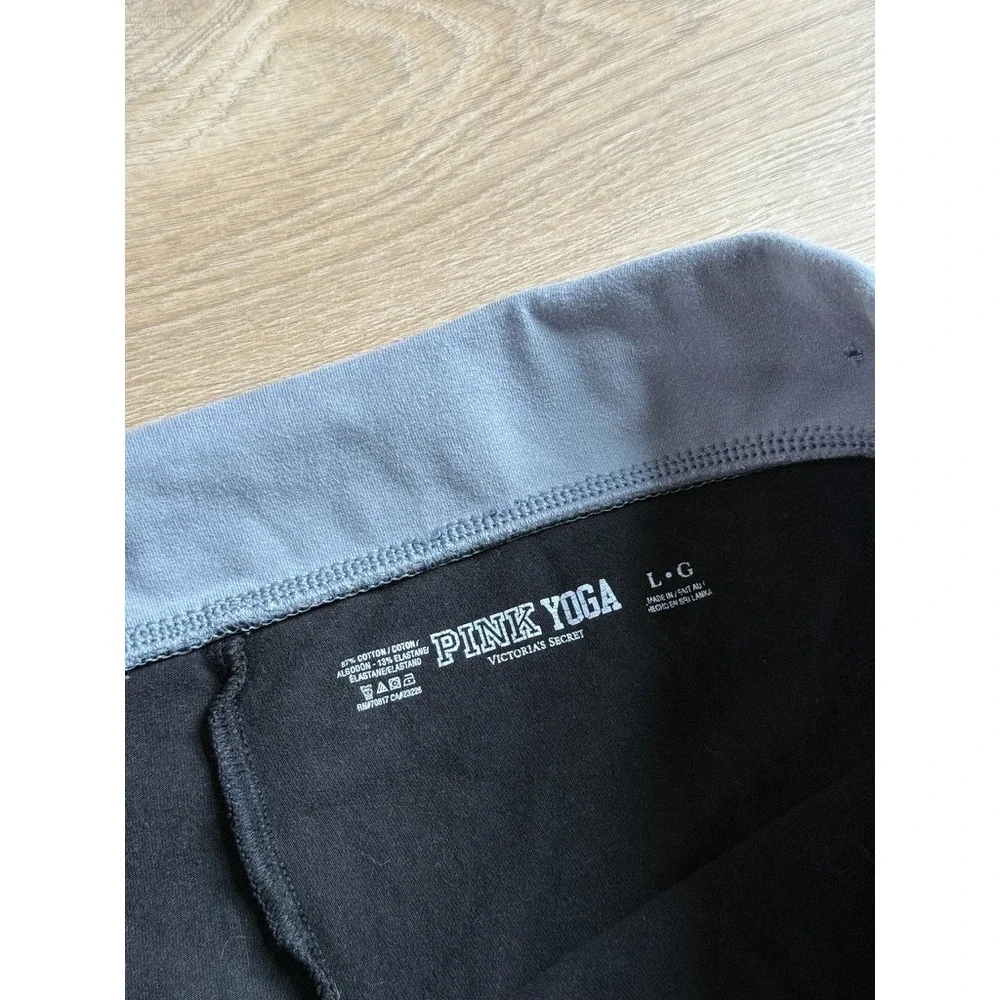EUC Victoria Secret PINK YOGA Y2K fold over waist shorts‎ sequin logo size L